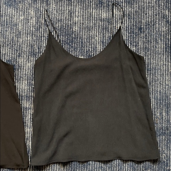 Everlane Silk Size 00 V-Neck Black Lined Blouse - Picture 2 of 12